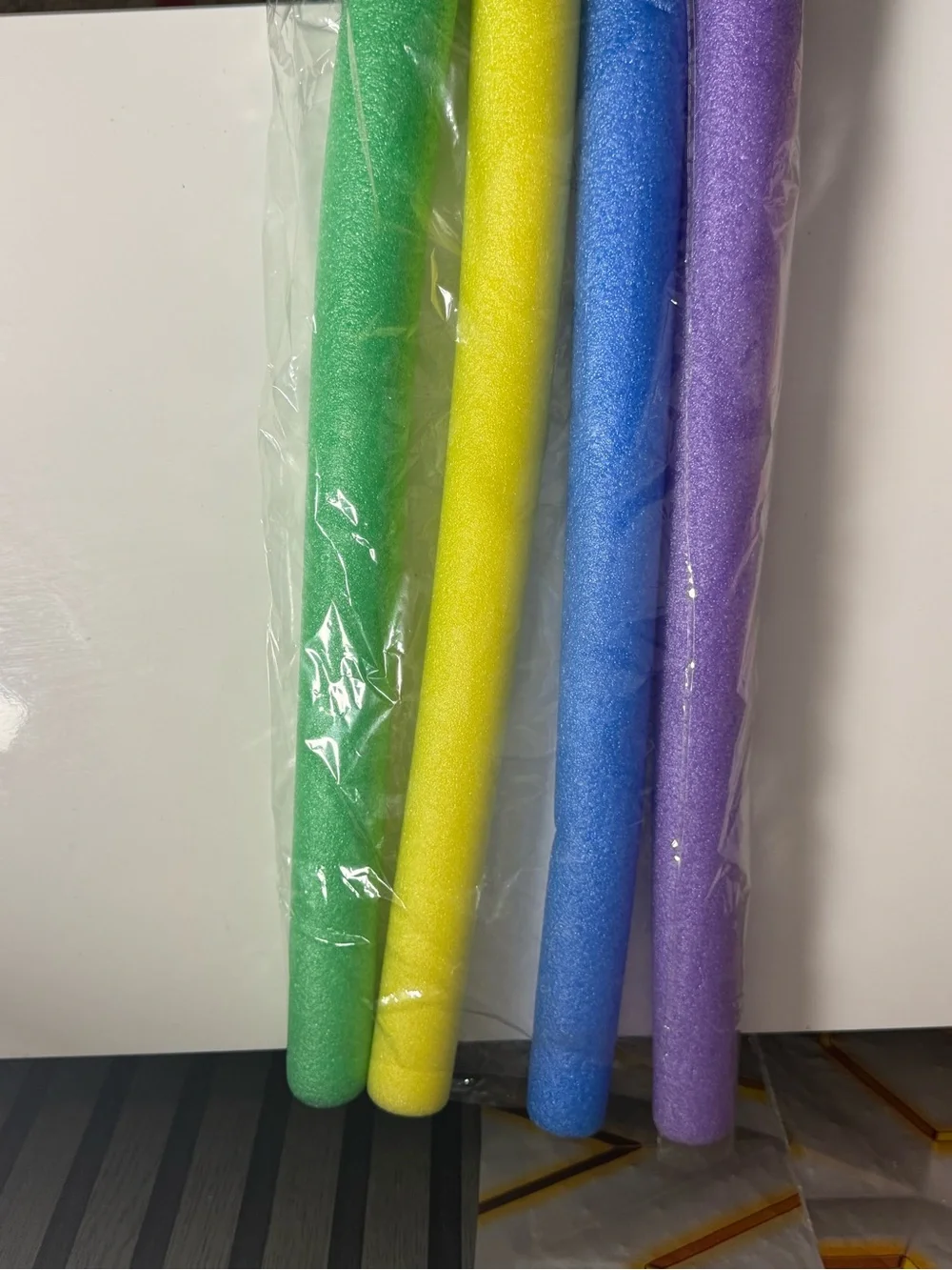 Party Foam Pool Noodle Set - Green, Yellow, Blue, Purple